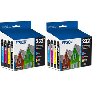 EPSON 232 Claria Ink Standard Capacity Black & Color Cartridge Combo Pack (T232120BCS) Works with WorkForce WF2930, 2950 and Expression XP4200, 4205