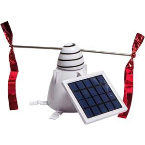 Bird B Gone - Solar Bird Repeller - Spinning Bird Deterrent with Telescoping Arms - Prevents Birds from Landing - Humane Repellent - Portable Design - for Boats, Patios, AC Units, Etc - Solar Powered