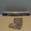 Record Player 3 Speed Bluetooth Portable Suitcase Vinyl Player with Built-in Speakers Turntable Enhanced Audio Sound PU Leather Vintage