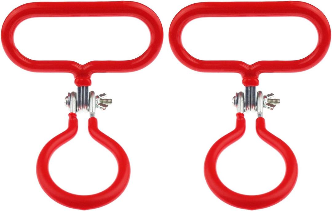 2 Pack Carboy Handle for Smooth Neck 3 Gallon 5 Gallon 6 Gallon 6.5 Gallon Glass Carboys (Red)