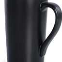 harebe 20 OZ Coffee Mug, Simple Large Tall Ceramic Cup, Smooth Ceramic Tea Cup for Office and Home, The Best Gift for Your Father, Husband And Friends, Big Capacity with Handle, Black