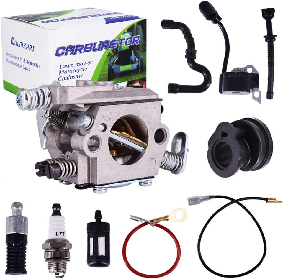 Carburetor Fits For STIHL Chainsaw 017 018 MS170 MS180 Carb Ignition Coil Spark Plug Kit C1Q-S57 C1Q-S57A