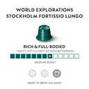 Nespresso Capsules Original Line, Stockholm Fortissio Lungo, Dark Roast Coffee, 50 Count Coffee Pods (EXP 03/31/27)