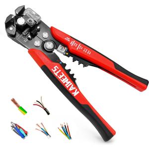 KAIWEETS Self Adjusting Wire Stripper - 3 in 1 Heavy Duty Automatic Wire Stripping Tool | 10-24 AWG Wire Cutter for Electrical Cable Cutting, Crimping Tool