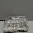 HapiRm Sink Caddy Sponge Holder - Kitchen Sink Organizer with Instant Drying Stone and Brush Holder, Stainless Steel Sponge Caddy for Kitchen Countertop - Brushed Nickel