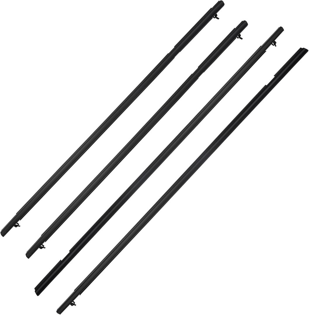 4PCS Weatherstrip Window Molding Trim Seal Belt Compatible with Honda Civic 2006-2011 Replace# 72410-SNA-A01 72450-SNA-A01 72950-SNA-A01 72910-SNA-A01