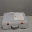 Photo Storage Box 4x6, 18 Inner Extra Large Organizer Acid-Free Photo Keeper Storage Case, Plastic Craft Storage Box for Stickers Stamps Seeds (Clear, 18 Boxes)