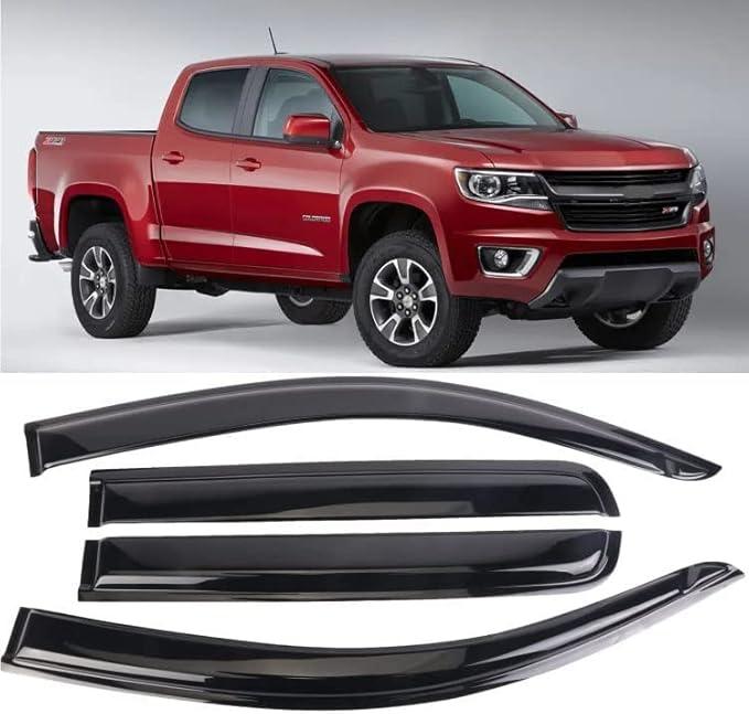 Rain Guards Suitable for Colorado/GMC Canyon 2015-2021 Crew Cab, Window Visor, Window Deflectors, Rain Guard, 4 pcs 94995 