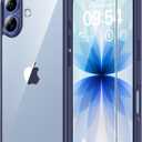 TAURI for iPhone 17 Case, Anti-Yellowing with Screen Protector, Military-Grade Protection Shockproof Slim Phone Case for iPhone 17, Blue