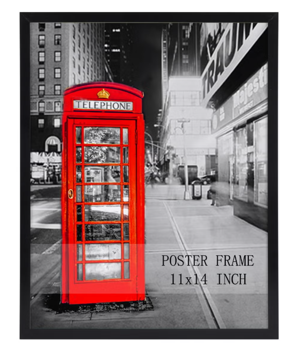 Giftgarden 24x36 Poster Frame Black, 36x24 Metal Picture Frame for Wall Display, 1 Pack