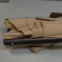 Blissun 7.5 ft Patio Umbrella, Yard Umbrella, Outdoor Market Umbrella with Push Button Tilt Crank (Tan)