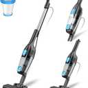 Corded Stick Vacuum Cleaner, 20000pa Powerful Suction Stick Vacuum with 16Ft Cord, 2 in 1 Lightweight Vacuum Cleaner for Hard Floor Pet Hair - Blue (Blueblack)