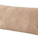 Whatsbedding Sherpa Body Pillow Cover, Ultra Soft Faux Fur Body Pillowcase, Luxury Shaggy Plush Long Pillowcase, Envelope Closure - Khaki (20x54 inch)