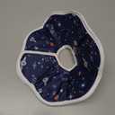 Soft Adjustable Cat Cone Collar - Comfortable Recovery Collar for Cats After Surgery (Dark Blue, Medium)