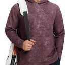 M MAELREG Hoodies for Men Golf Soft Hooded Sweatshirts Dry Fit Lightweight Casual Midlayer Print Mens Hoodies Pullover (L)