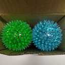 VITEVER 8 Colors 2.5 Squeaky Dog Toy Balls for Small Medium Dogs, Puppy Chew Toys for Teething, Spiky Balls for Small Dogs, Durable Toys for Teeth Cleaning and Training - Safe, BPA Free