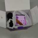 Mgaolo Upgraded Mini Karaoke Machine Toy for Kids, Portable Bluetooth Speaker with 2 Wireless Mics, Emoji & Colorful LED Lights, Home Travel & Party Play Gifts for Boys Girls (Purple)