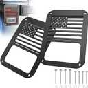 Jeep Light Covers US Flag Light Guards Protectors Compatible with 2007-2018 Jeep Wrangler JK Unlimited, Rear Tail Light Covers Accessories - 1Pair