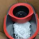 O-Cedar EasyWring Microfiber Spin Mop, Bucket Floor Cleaning System, Red, Gray, Standard