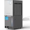 Gasbye 3200 Sq.Ft. Most Efficient Energy Star 2024 Dehumidifier for Basement with Drain Hose, Max 95 Pints/D Dehumidifier for Large Room, [45dB Quiet Compressor], Easy Drainage, Auto-restart, Grey