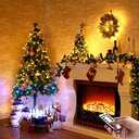 2 x Fairy Lights Battery Operated,Silver Wire Chains 8 Mode 16Ft/5Meter 50 LEDs Timer String Lights with Remote Control for Bedroom Christmas Party Wedding Decoration(Warm White)