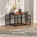 Lyromix 27'' Dog Crate Furniture with 3 Doors for Puppy Small Dogs