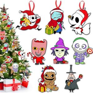 Christmas Tree Decorations - 16PCS Jack Sally Christmas Tree Hanging Ornament Xmas Nightmare Christmas Ornaments Christmas Decorations Before Holiday Decor Home Indoors