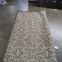 JONATHAN Y Vintage Filigree Indoor Outdoor Area Rug 9X12 Beige/Brown, Madrid Textured Weave for Backyard, Patio, Porch, Easy-Cleaning, High Traffic, Pet-Friendly, Non-Shedding (SMB107B-9)