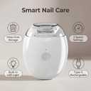 Portable Electric Nail Clipper with LED Light and 3 Speeds,Universal Automatic Fingernail Grinder,360 Silent Auto Fingernail Cutter and Polishing Trimmer for Safe