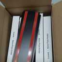 Lenink 6 Pack Name Plate Holder, Office Door Name Plate Holder Adhesive Wall Mount for Meeting Room, Business Department, Warning Area 8 X 2 (Black)