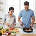 4Pcs Wooden Tongs for Cooking, Stainless Steel Salad Tong with Walnut Wood Tip, 9 Inch 12 Inch Walnut Wooden Kitchen Tongs, Anti-Slip Long Handle Wood Kitchen Utensils for Salad Tossing