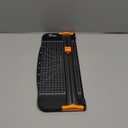 Firbon A4 Paper Cutter 12 Inch Titanium Paper Trimmer Scrapbooking Tool with Automatic Security Safeguard and Side Ruler for Craft Paper, Coupon, Label and Cardstock (Black)