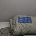 Bedsure Comforter Set Queen Size Grayish Olive Green - Cotton Fabric with Microfiber Inner Fill, Queen Comforter Set for All Seasons, 3 Pieces, 1 Comforter (90"x90") and 2 Pillow Cases (20"x26")