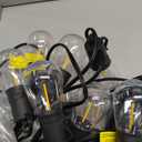 Brightever LED Outdoor String Lights, 60FT Patio Lights with 17 Shatterproof S14 Vintage Edison Bulbs(1 Spare), Outside Hanging Lights Waterproof for Porch, Garden, Deck, Backyard, 2700K Dimmable