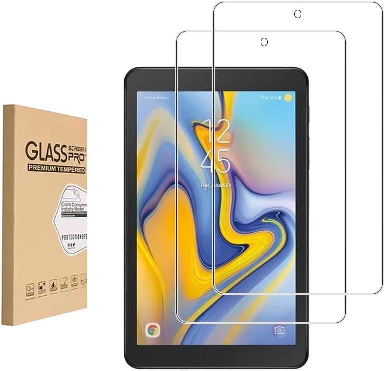 (2 Pack) Screen Protector for Samsung Galaxy Tab A 8.0 inch (SM-T387 Model) Tempered Glass9H Hardness Anti ScratchBubble FreeCase Friendly Easy Installation