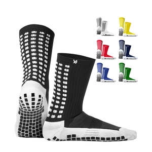 Lux Dual Grip Socks - Soccer Grip Socks for Men and Women. GripArray Performance & Comfort, Black