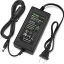 Facmogu 24V 3A 72W Power Supply Adapter Converter, 100-240V 50/60Hz AC to DC 24 Volt 3Amp Power Supply, 5.5x2.5mm & 5.5x2.1mm DC Plug, 24V Switching Transformer for LED Lights CCTV Camera Monitor