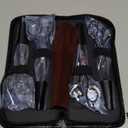 7.0in Titanium Professional dog Grooming Scissors set,Straight & Thinning & Curved scissors 4pcs set for Dog grooming (Bright black)