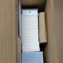 LOTUS & WINDOWARE Cordless 2-inchFaux Wood Blind 25" Wide x 68" Long,(Soft White-Antique White),Smooth, Room Darkening, Horizontal Blinds for Living Room, Bedroom, Interior Door Windows - 25 x 68,Sof