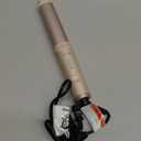 Mini Oval Curling Wand, 1.25 inch (32mm) No-Clamp Ceramic Wand-Style Curling Iron, 3 Temps 360/400/430F, 120240V Dual Voltage Travel Curler (Pink)