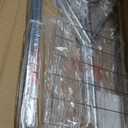 Heavy Duty Clothing Rack, Metal Clothes Rack Load 450 LBS, Rolling Coat Racks for Hanging Clothes with Lockable Wheels, Wardrobe Closet Garment Racks for Bedroom, Silver