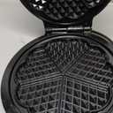 Mueller Heart 5 Waffle Maker, Waffle Iron, Adjustable Browning Control & Nonstick, Cool Touch Handle, Easy to Clean, Small Kitchen Appliances