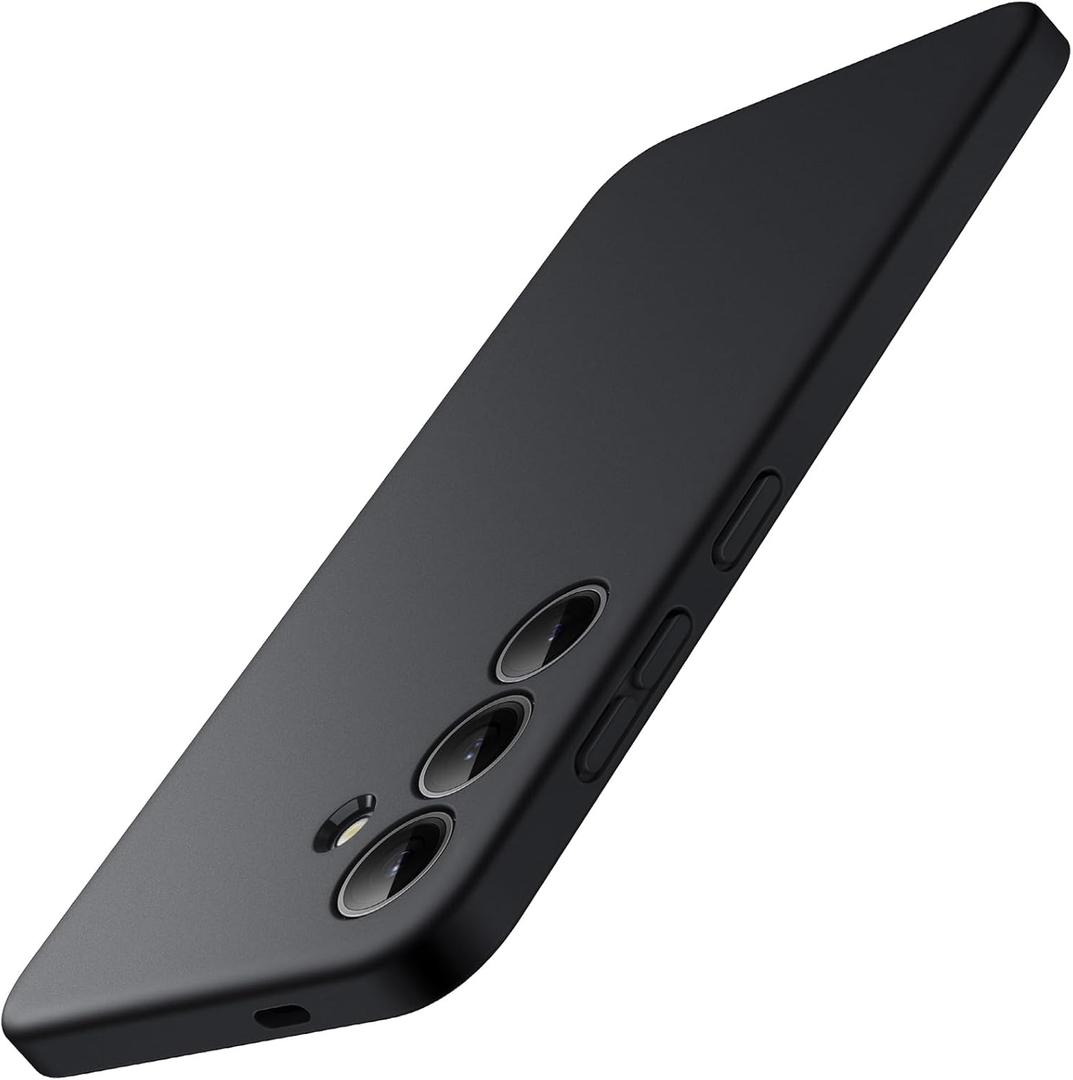 JETech Slim Fit Case for Samsung Galaxy S24 5G, Camera Lens Full Protection, Soft TPU Thin Protective Phone Cover with Matte Finish, Shockproof (Black)