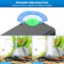 SYSENCIAGA 5W Aquarium Air Pump, Ultra Quiet Dual Outlet Adjustable Oxygen Pump for up to 300 Gallon Fish Tanks, Small Tanks, Hydroponics & Household Use