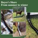 1 Pack Flexible Gutter Downspout Extensions Extendable from 21" to 67", Downspout Extender Comes with Adapters, Thickened Down spout Drain Extension for Rainwater Drainage(Brown)