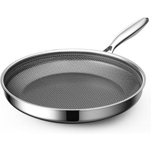 ZEROPAN Non Stick Frying Pans, Hybrid Nonstick 10 Inch Frying Pan, Stay-Cool Handle, PFAS PFOA PTFE Free, Dishwasher-Friendly, Nonstick Frying Pan, Oven-Safe, Works on Induction, Ceramic and Gas Cooktops
