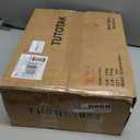 TUTOTAK Small Narrow End Table, Set of 2, Side Table, Nightstand with 2 Cloth Drawers, Couch Table, for Living Room, Bedroom, Bedside, White TB01BW054