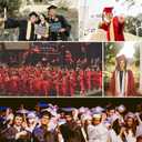 SAMDEEMI Unisex Adult Matte 2026 Graduation Gown and Cap Set with Tassel for High School and College Bachelor 12 Colors (Red)