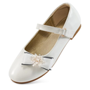 Aomigoct Girls Flats Dress Shoes: Little Kid Princess Ballerina Flats for Birthday Party – Girls Mary Jane Shoe for Wedding School, Size 4