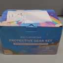 Knee Pads for Kids - ZOOBLISS Toddler Knee and Elbow Pads Set Wrist Guards for Skating Girls Aged 3-12, Kids Protective Gear for Roller Skates Skateboard Bike Scooter, Included Drawstring Bag(Rainbow) (Small)